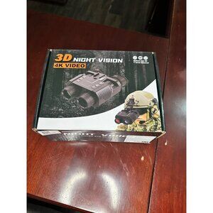 3D Night Vision Binoculars With 4K Video Recording & Accessories - 7X Optical Zo